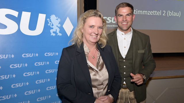 Landtagswahl 2023: Für die CSU treten die Unterhachinger Landtagsabgeordnete Kerstin Schreyer und Kirchheims Maximilian Böltl bei der Landtagswahl an.