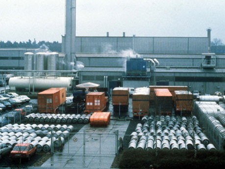 Transnukleargelände in Hanau, dpa