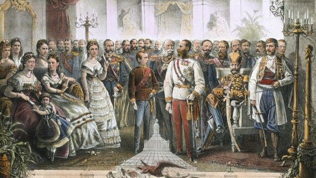 Historie: Kaiser Franz Joseph I. bei der Eröffnung der Weltausstellung 1873: Insgesamt besuchte er die Schau gleich 48 Mal.