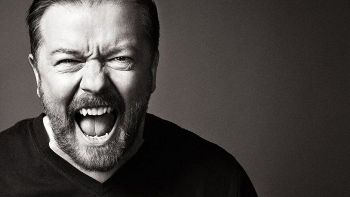 Ricky Gervais auf Netflix: Der britische Comedian Ricky Gervais stellte im Hallenstadion Zürich sein neues Programm "Armageddon" vor.