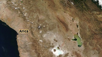 Erde extrem: Arica liegt an der Grenze zwischen Chile und Peru.