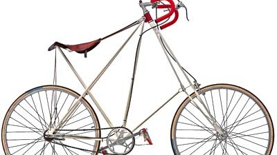 Fahrrad: Das Modell Pedersen: Der Sattel ist integraler Bestandteil des Rahmens.