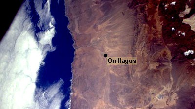Erde extrem: Das Dorf Quillagua im Tal des Río Loa.