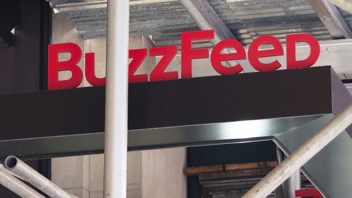 Journalismus: Der Eingang der "BuzzFeed"-Redaktion in New York.
