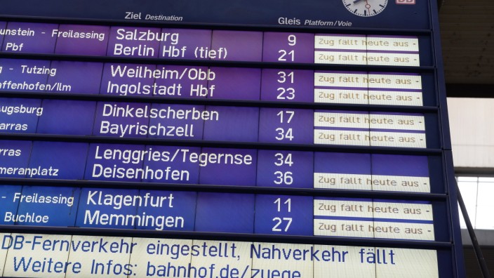 München und Umland: Regionale Bahnanbieter werden am Sonntagabend in den 50-stündigen Warnstreik treten.