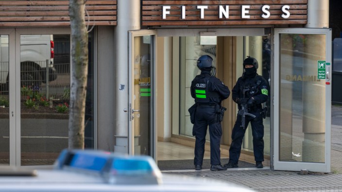 Attacke in Duisburg: In dem Fitnessstudio in Duisburg wurden mehrere Menschen verletzt.