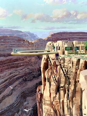 Computersimulation des Grand Canyon Skywalk, AP