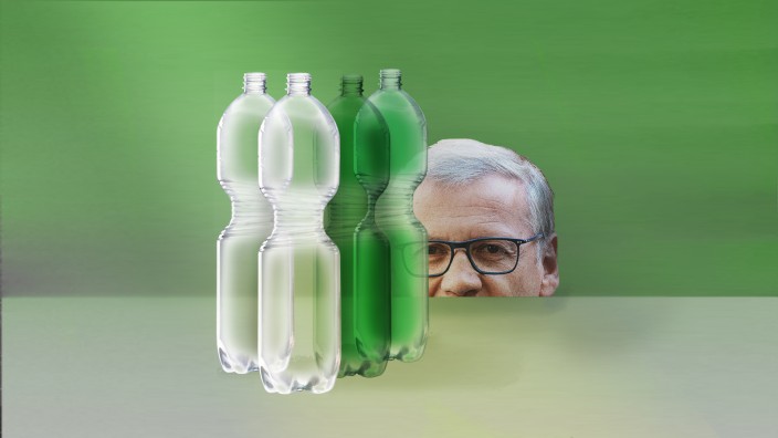 Plastikflaschen: Günther Jauch wirbt für die Lidl-Plastikflasche.