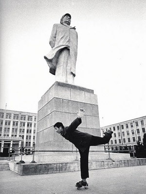Mao, Statue, Rollschuh, China, Geschichte, Olympia, Taschen