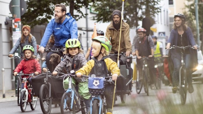 Grafrath: Eine Fahrraddemonstration veranstaltet Klimaaktiv vor Ort in Grafrath.