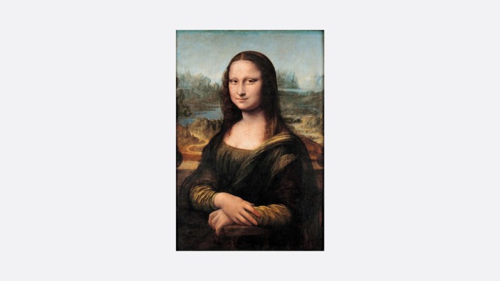 Da Vincis "Mona Lisa": Leonardo da Vincis "Mona Lisa", heute im Louvre zu Hause.