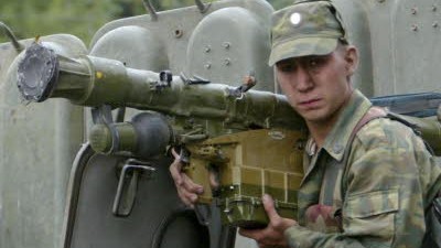 Kaukasus-Konflikt: Ein russischer Soldat in der Krisenregion Südossetien.
