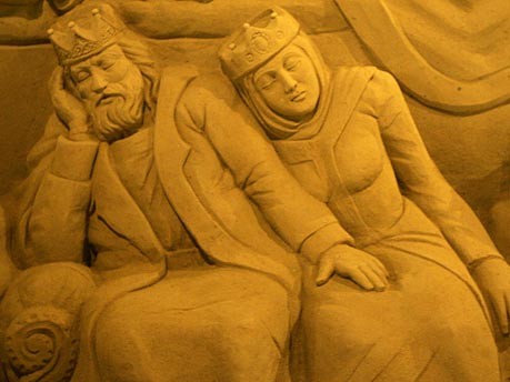 Sandskulpturenfestival Blankenberge Belgien, Getty