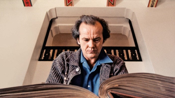Stanley Kubricks "The Shining": Im Horror-Hotel: Jack Nicholson als in einen mörderischen Wahnsinn getriebener Schriftsteller in Stanley Kubricks "The Shining".