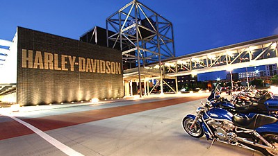 Harley-Davidson-Museum: Das Harley-Davidson-Museum: 81.000 Quadratmeter groß, 75 Millionen Dollar teuer, Platz für über 500 Bikes