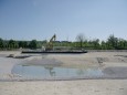 Bauarbeiten für die Bundesgartenschau 2024 in Kirchheim bei München