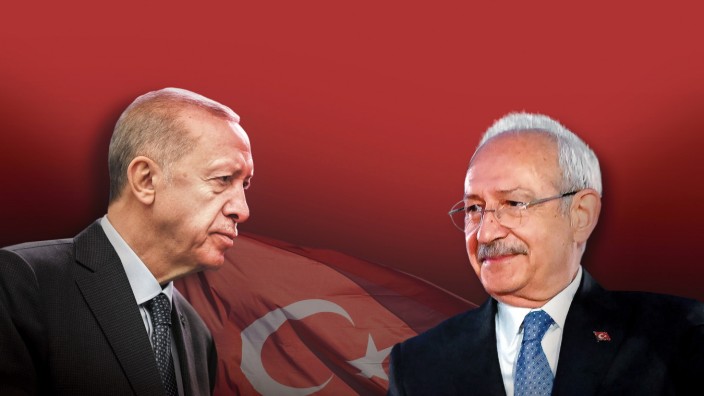 Türkei: Mit einem knappen Vorsprung ging der türkische Präsident Recep Tayyip Erdoğan (links) aus der Wahl hervor. Jetzt muss er in die Stichwahl gegen seinen Herausforderer Kemal Kılıçdaroğlu.