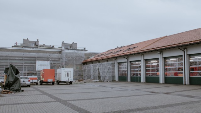 Feuerwehr feiert Jubiläum: Noch eine Baustelle: der Erweiterungsbau des Feuerwehrhauses.