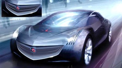Autodesign aus Kalifornien: Auch der Mazda Ryuga wurde in Kalifornien gezeichnet.