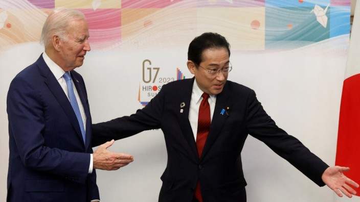 G-7-Gipfel in Hiroshima: Im Vorfeld des G-7-Gipfels trafen sich US-Präsident Joe Biden und Japans Premierminister Fumio Kishida.