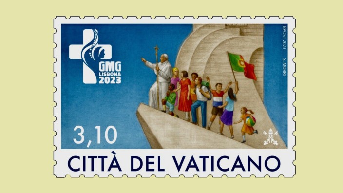 Briefmarke zum Weltjugendtag: "Äußerst geschmacklos" nannte der portugiesische Kurienbischof im Vatikan, Carlos Moreira Azevedo, das Motiv der geplanten Briefmarke.