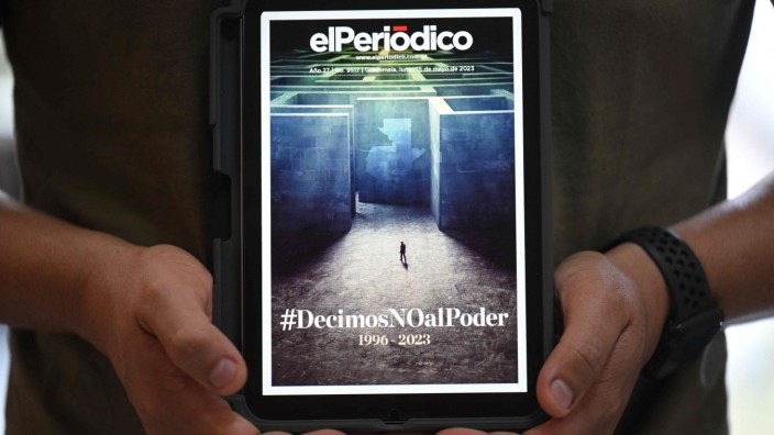 Pressefreiheit in Zentralamerika: Die letzte Ausgabe von "El Periódico", die es seit 1996 gab.