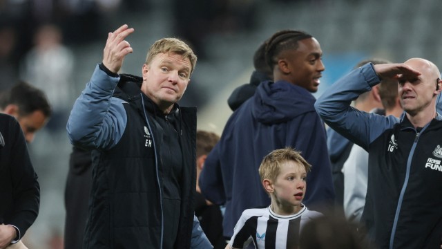 Newcastle in the Premier League: They took their fans with them: Newcastle United and manager Eddie Howe.