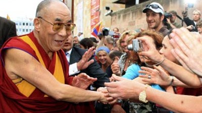 Deutschland-Besuch des Dalai Lama: Der Dalai Lama bei seinem Besuch in Deutschland.