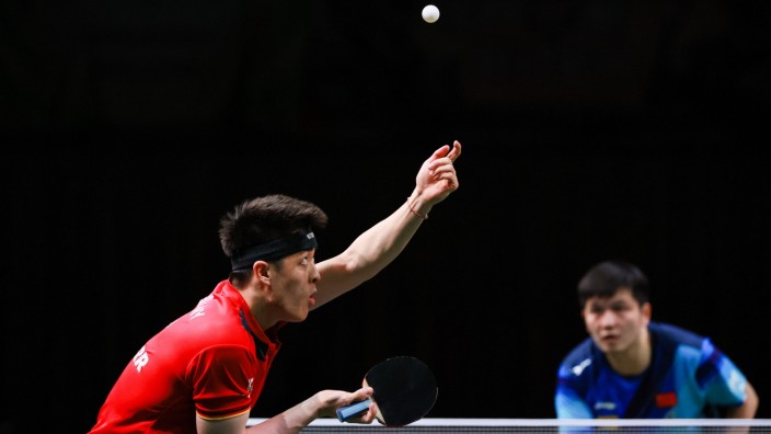 Tischtennis-WM: Last Man Standing: Europameister Dang Qiu kam bei der WM in Vertretung von Timo Boll noch am weitesten. Gegen den Weltranglistenersten Fan Zhendong aber war er machtlos.