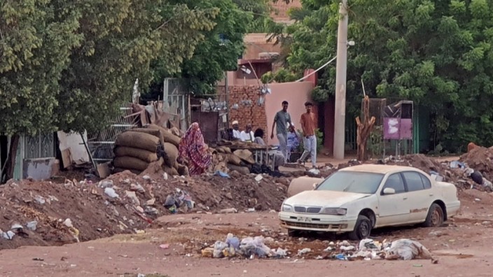 Krieg im Sudan: Am Konflikt hat sich nichts verändert: Eine Straße in Sudans Hauptstadt Khartum Mitte Mai.