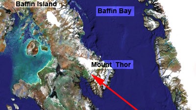 Erde extrem: Der Mount Thor liegt auf Baffin Island.