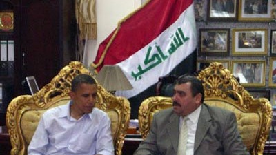 Irak: Obama mit dem Gouverneur der irakischen Anbar-Provinz, al-Alwani