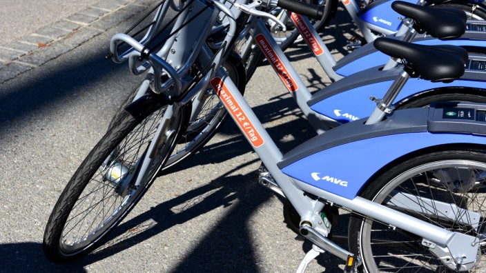 Oberschleißheim: Die MVG-Mieträder sind in Oberschleißheim generell nicht mehr so gefragt wie zum Start des Pilotprojekts.