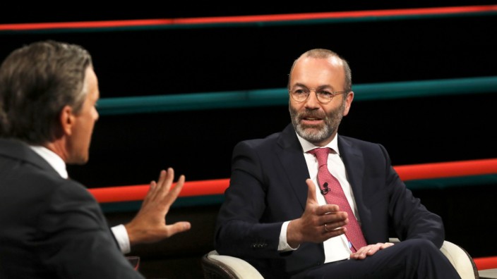 TV-Kritik: Moderator Markus Lanz hatte wenig Schwierigkeiten, den CSU-Europapolitiker Manfred Weber aus der Reserve zu locken.