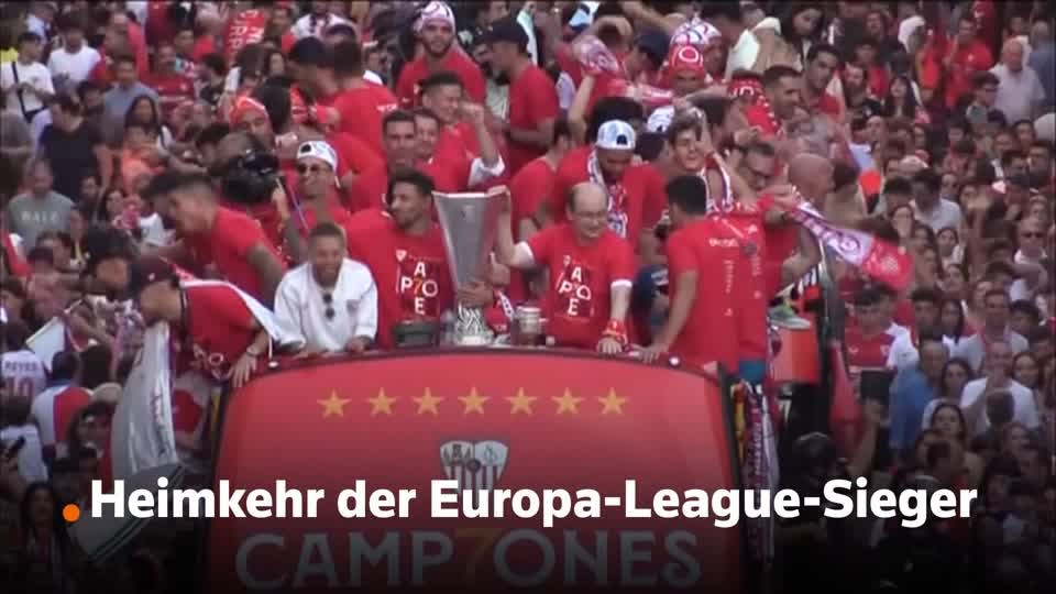 Celebration joy: Here comes the Europa League winner – sport