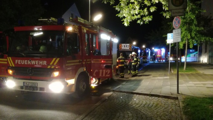 Nymphenburg: Als die Feuerwehr an der Schule eintraf, war die Aula bereits stark verraucht.