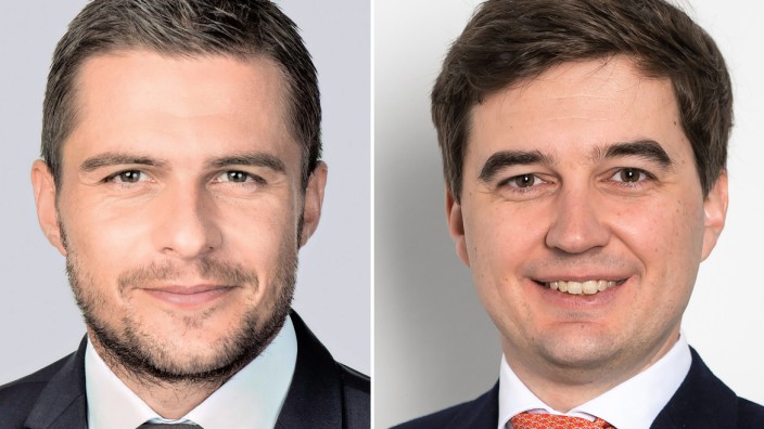 Neue Chefs für die DFL: Marc Lenz (l) und Steffen Merkel stehen nun an der Spitze der Deutschen Fußball-Liga.