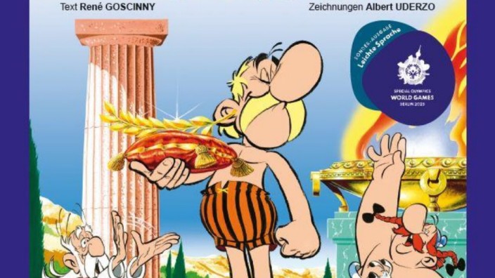 Special Olympics: Das Cover des Sonderbands von "Asterix bei den Olympischen Spielen" anlässlich der Special Olympics in Berlin.