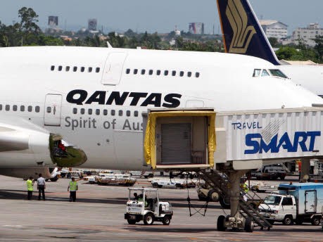 Qantas-Maschine sicher in Manila notgelandet, dpa