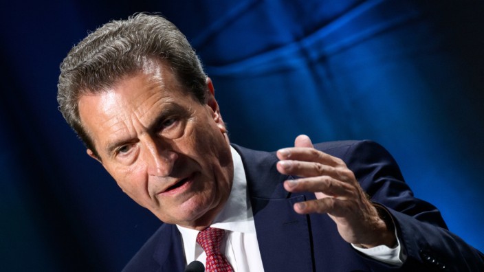 Union: Worauf will er hinaus? Günther Oettinger (CDU), früherer Ministerpräsident des Landes Baden-Württemberg.