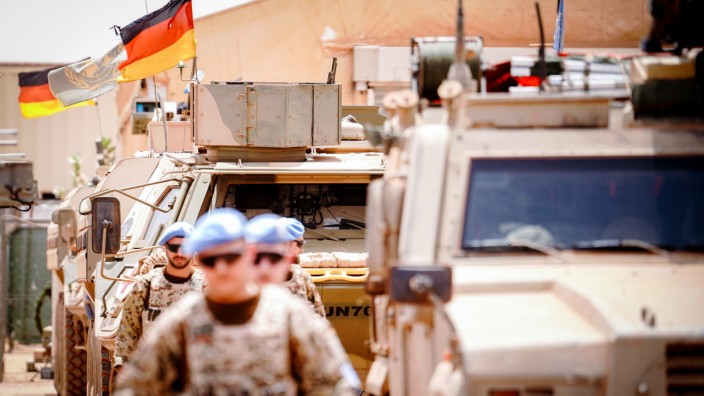 Bundeswehrsoldaten im Camp Castor in Gao. Die Truppe ist in der Bevölkerung beliebt, aber die Militärjunta in Mali will sie schnell loswerden.