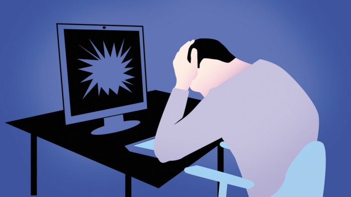Psychische Gesundheit: Das Arbeiten alleine vor dem heimischen Rechner ist mittlerweile vielfach Arbeitsalltag.