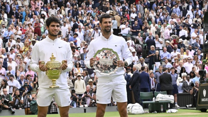 Tennis-Saison 2023: Wimbledon 2023 brachte nach über 20 Jahren einen neuen Sieger hervor, der nicht Federer, Nadal, Djokovic oder Murray heißt: Carlos Alcaraz.