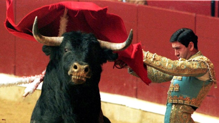 Parlamentswahlen in Spanien: Vicente Barrera 2001 als Matador in der Stierkampfarena von Saragossa.