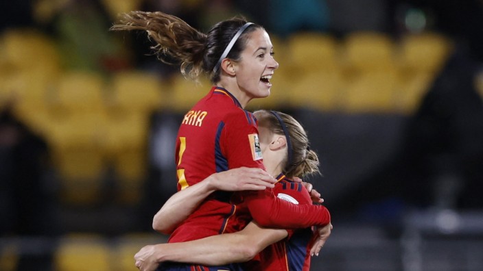 Fußball-WM: Spaniens Aitana Bonmati feiert das zweite Tor der Spanierinnen