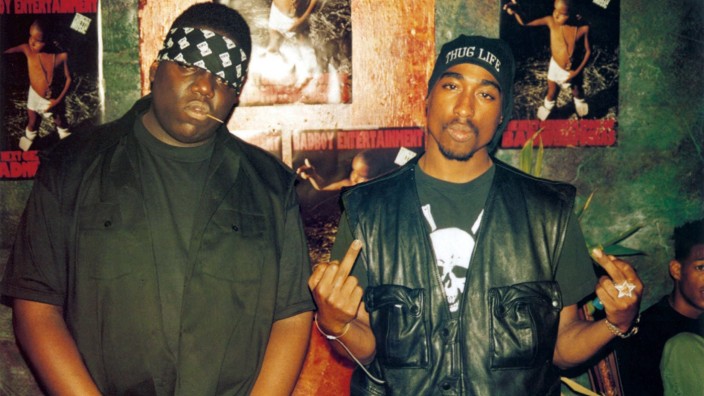 Mord an Tupac Shakur: Notorious B.I.G. und Tupac - beide Rapper kamen durch Schüsse ums Leben.