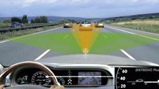 Assistenzsysteme: Vom Radar erfasst: Darstellung der Funktionsweise des Abstandsregel-Tempomats in der Mercedes-S-Klasse