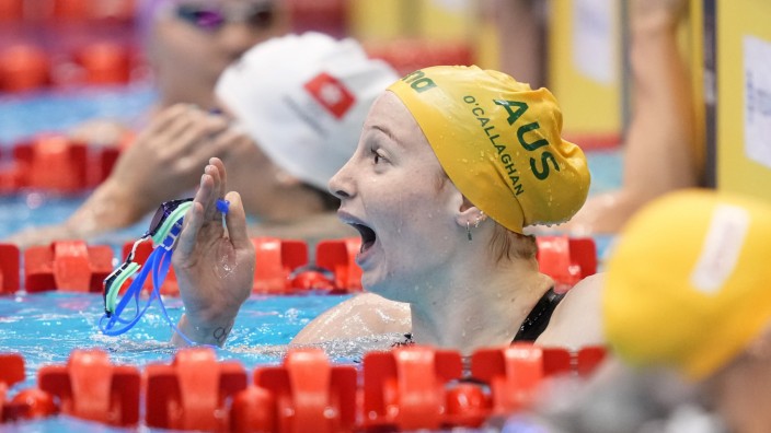 Schwimm-WM: "Ich hatte eine Verletzung, komme hier zurück und schwimme Weltrekord. Es ist unfassbar": Mollie O'Callaghan.