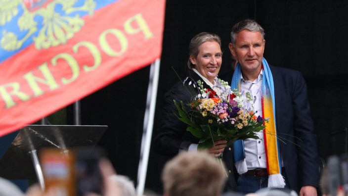 AfD-Politiker Alice Weidel und Björn Höcke