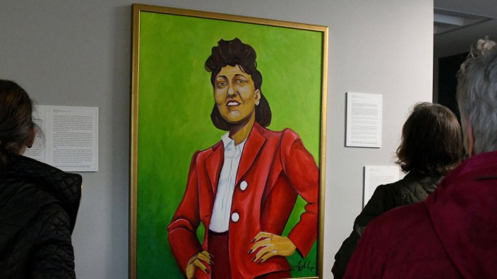 Medizinethik: Ein Gemälde der Henrietta Lacks im nach ihr benannten Gemeindezentrum in Baltimore.